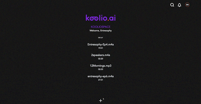 Record or Upload Audio